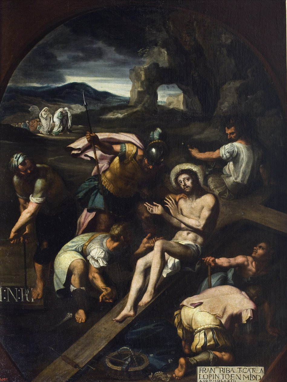 Kristus přibitý na kříž - Francisco Ribalta (1565-1628). Olej na plátně od Francisco Ribalta