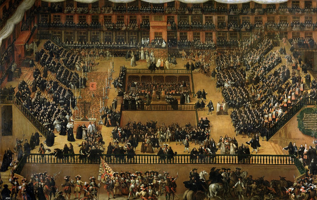 Auto-da-fé na Plaza Mayor od Francisco Rizi