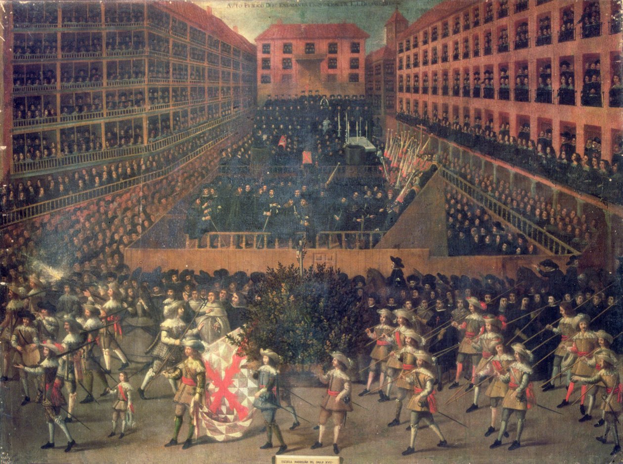 Auto de Fé v roce 1656 (olej na plátně) od Francisco Rizi