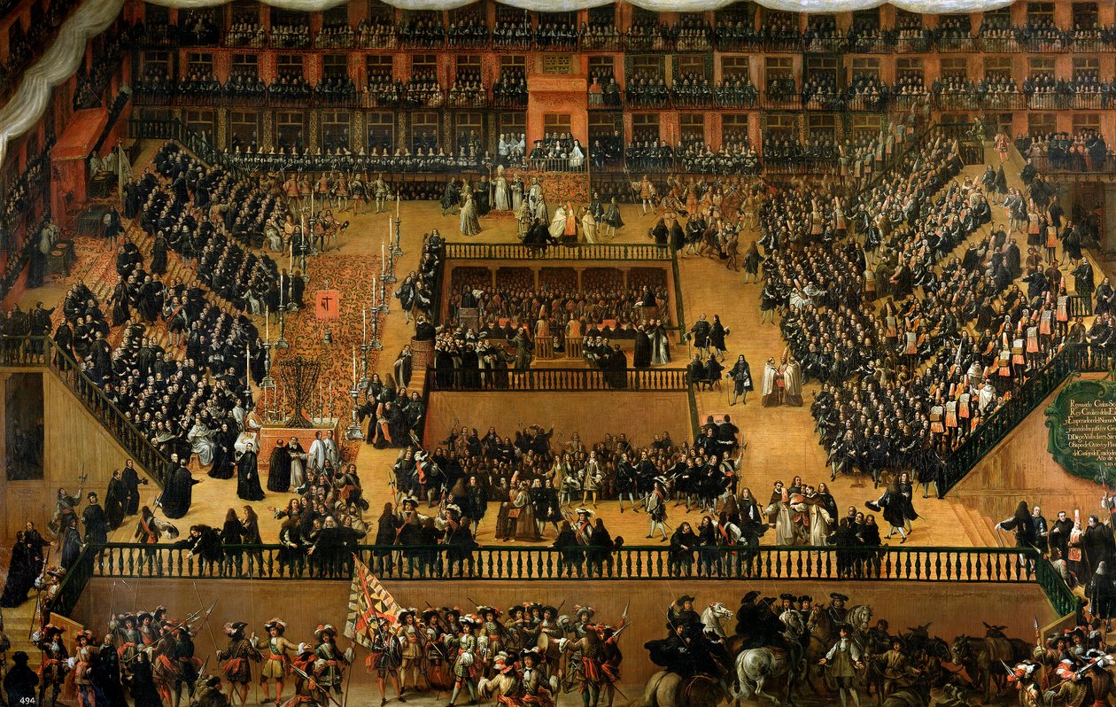 Auto de Fe na Plaza Mayor, Madrid, 1683 od Francisco Rizi