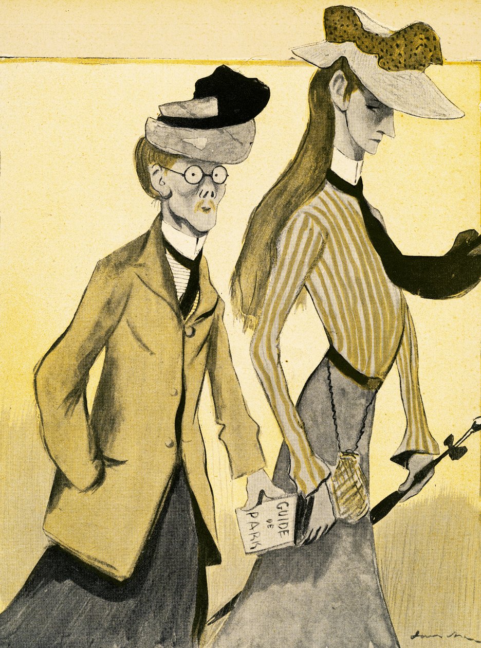 Mladá Angličanka ve Francii se svým doprovodem, 1903 od Francisco Sancha y Lengo