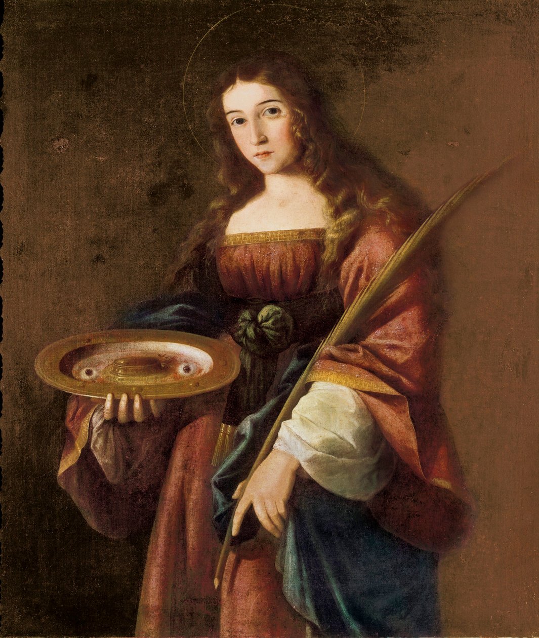 Svatá Lucie od Francisco de (circle of) Zurbaran