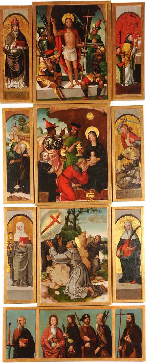 Oltářní obraz svatých Anny a Michaela Archanděla Pravý panel od Francisco de Comontes