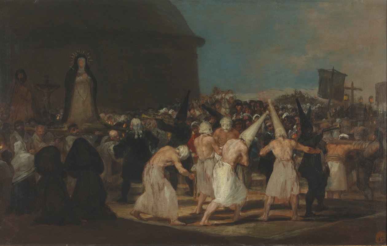 Průvod flagelantů od Francisco de Goya