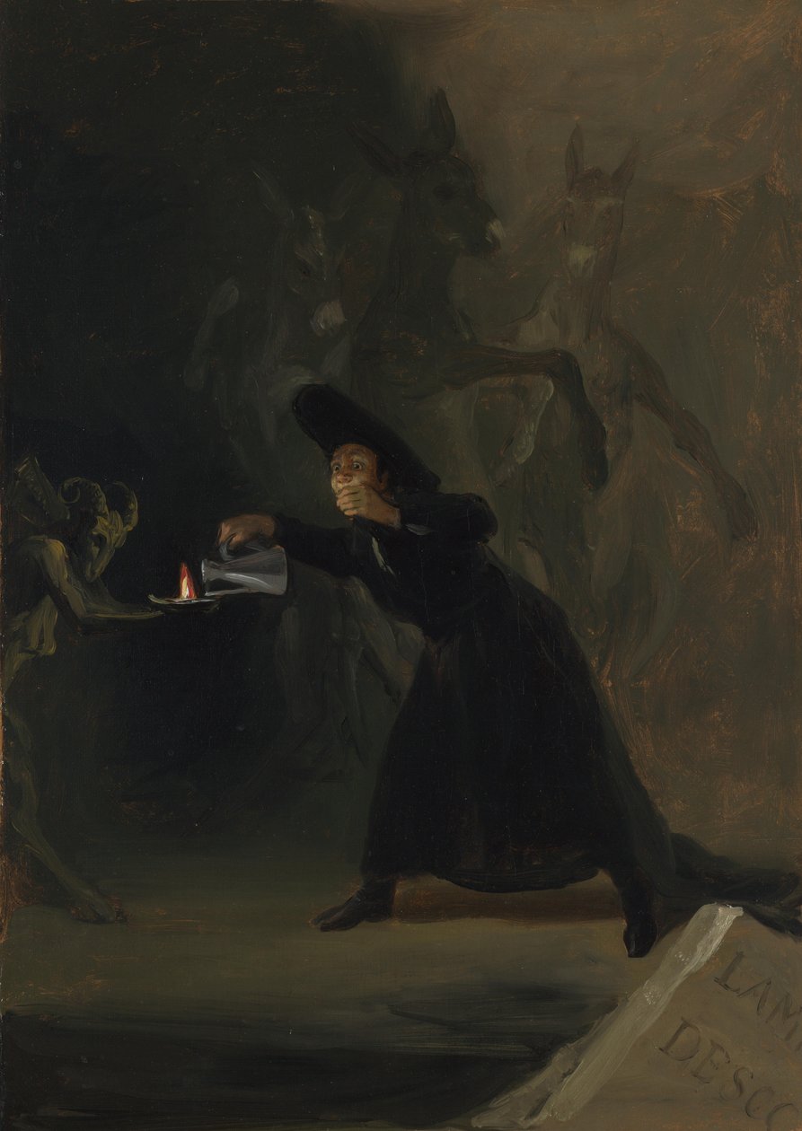 Scéna z The Forcely Bewitched El Hechizado por Fuerza, 1798 od Francisco de Goya