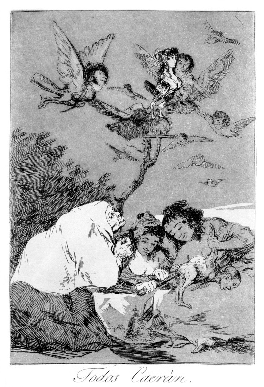 Všechno padne, 1799 od Francisco de Goya