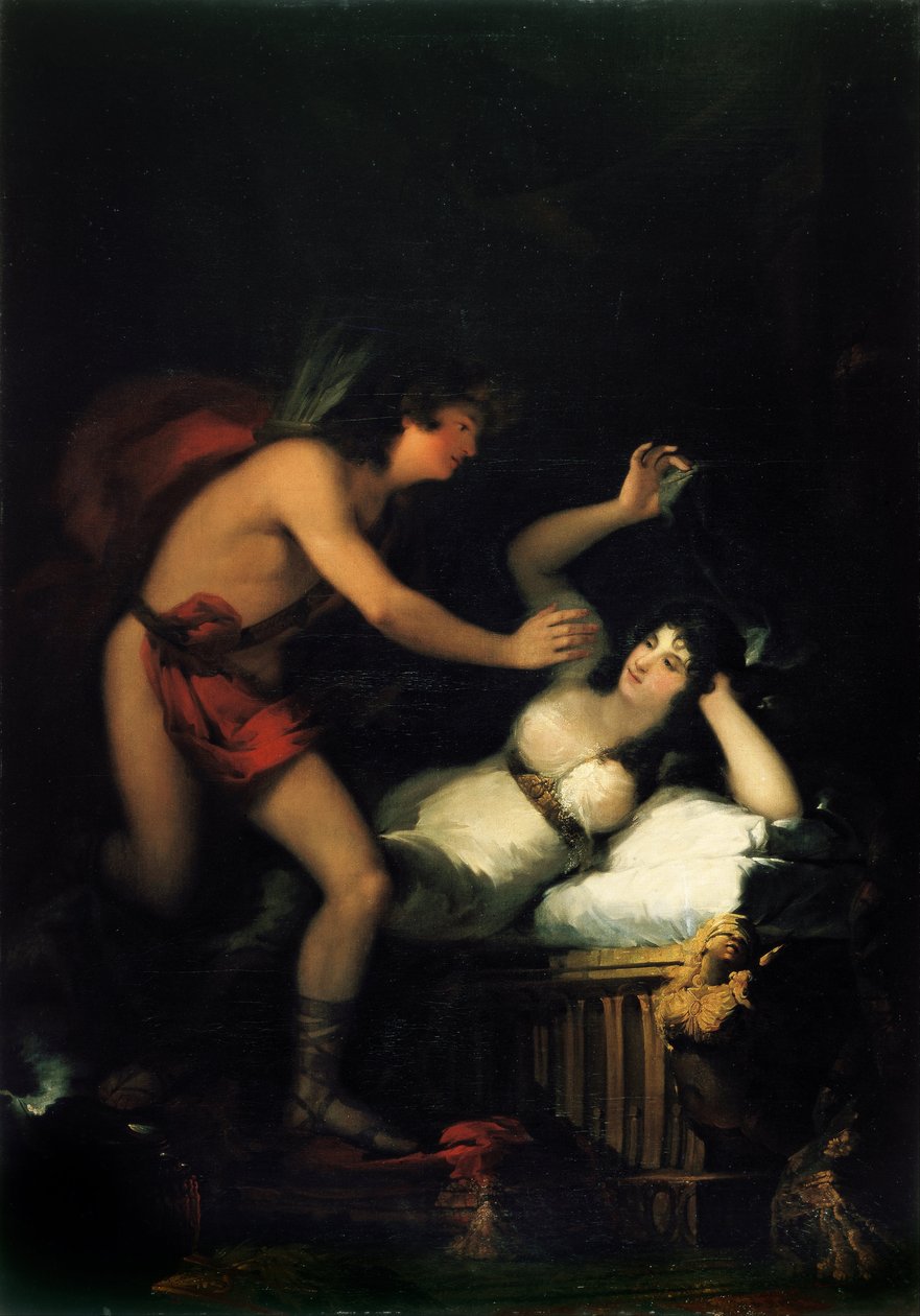 Alegorie lásky Amor a Psyché od Francisco de Goya