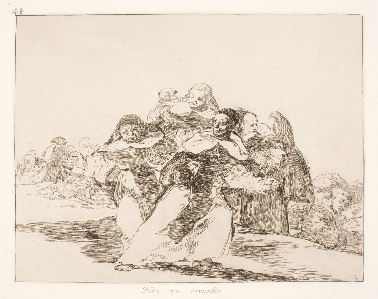 Všechno jde špatně (42) od Francisco de Goya