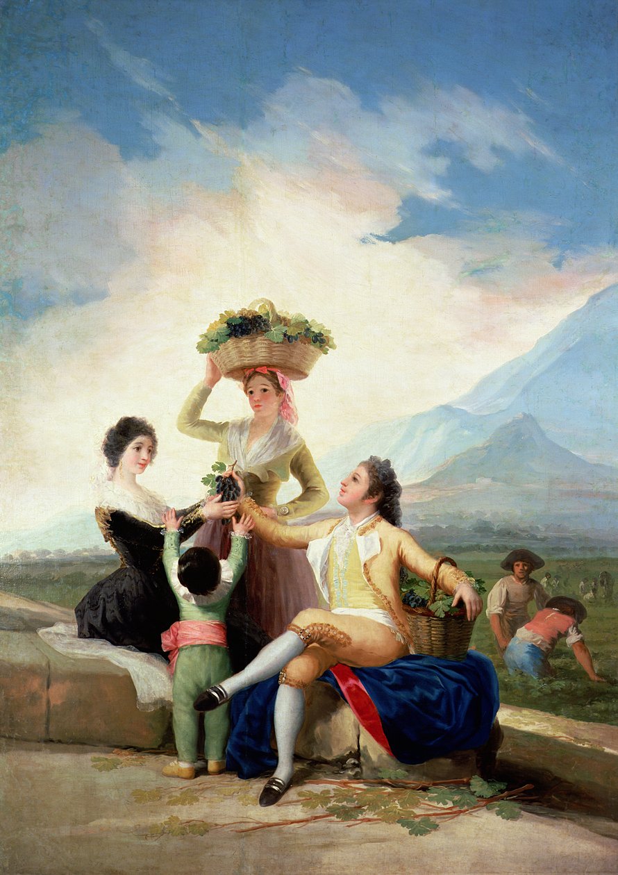 Podzim aneb sklizeň hroznů, 1786-87 od Francisco de Goya