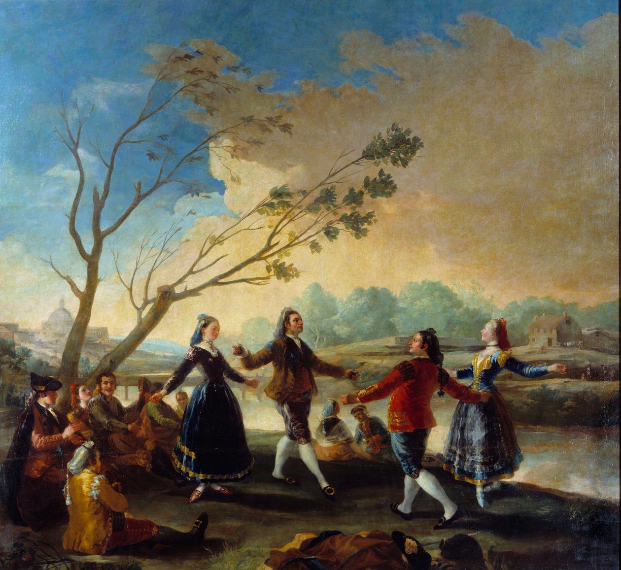 Míč na okraji Manzanares. Obraz Francisco De Goya (1746-1828) od Francisco de Goya