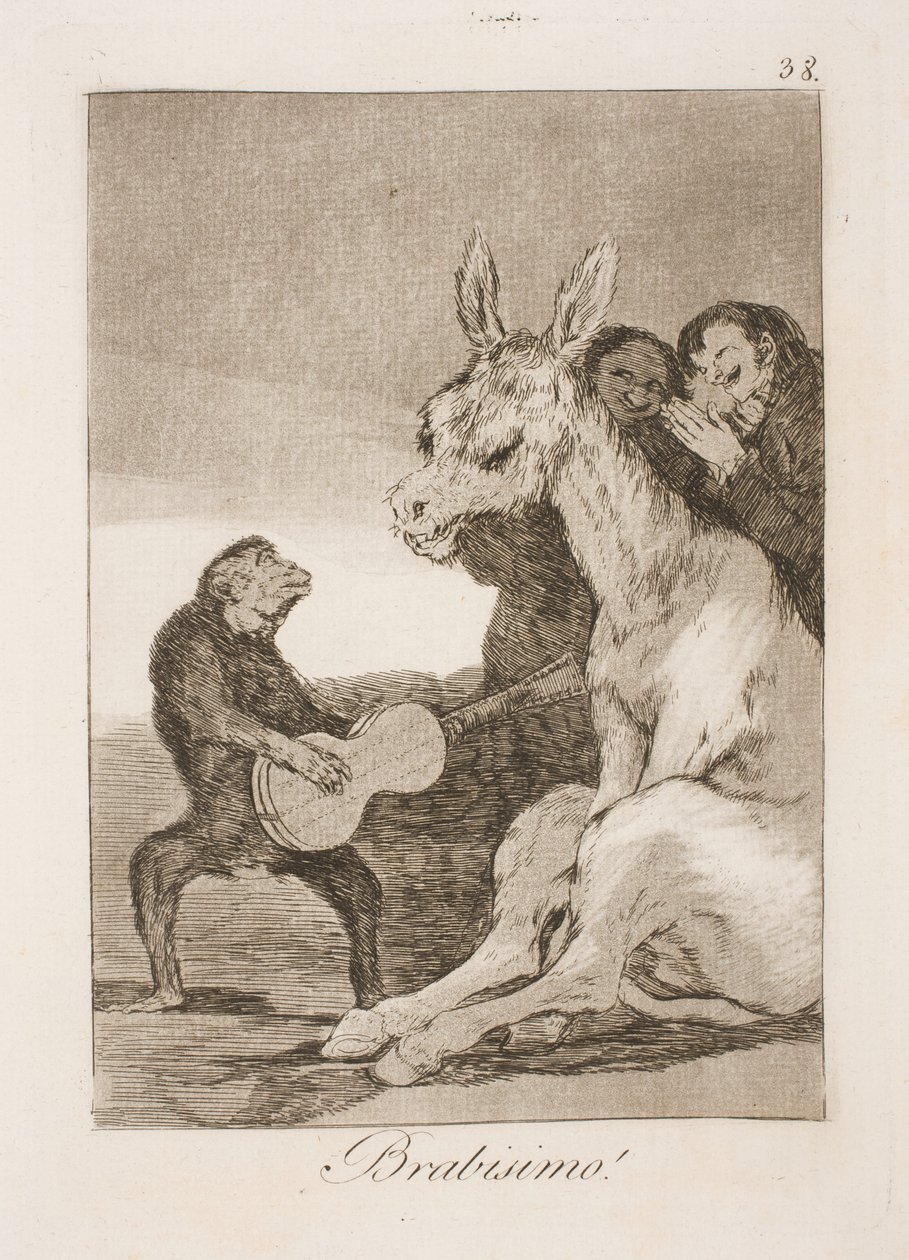 Bravissimo (Karel IV a Godoy) od Francisco de Goya