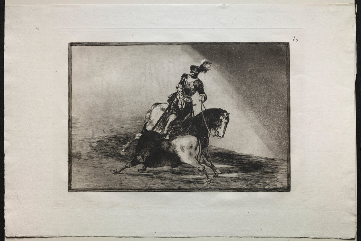 Býčí zápasy: Karel V. kopí býka, 1876. od Francisco de Goya