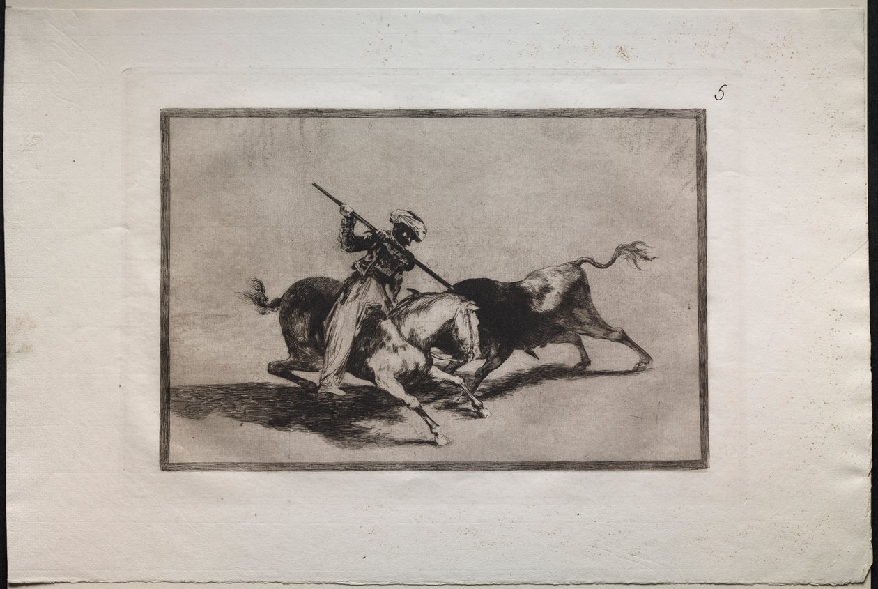 Býčí zápasy: Spirited Moor Gazul je první, kdo bojuje podle pravidel od Francisco de Goya