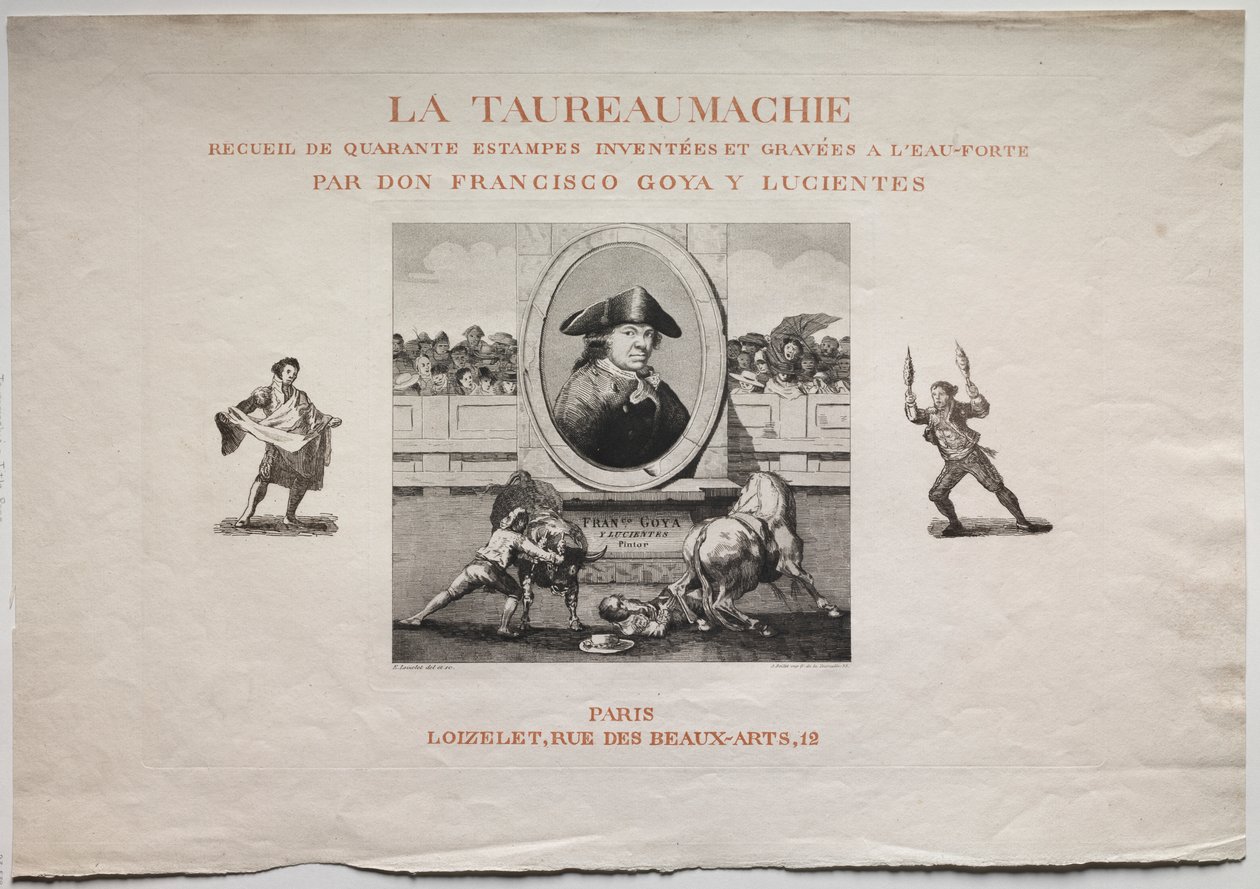 Býčí zápasy: Titulní strana od Francisco de Goya