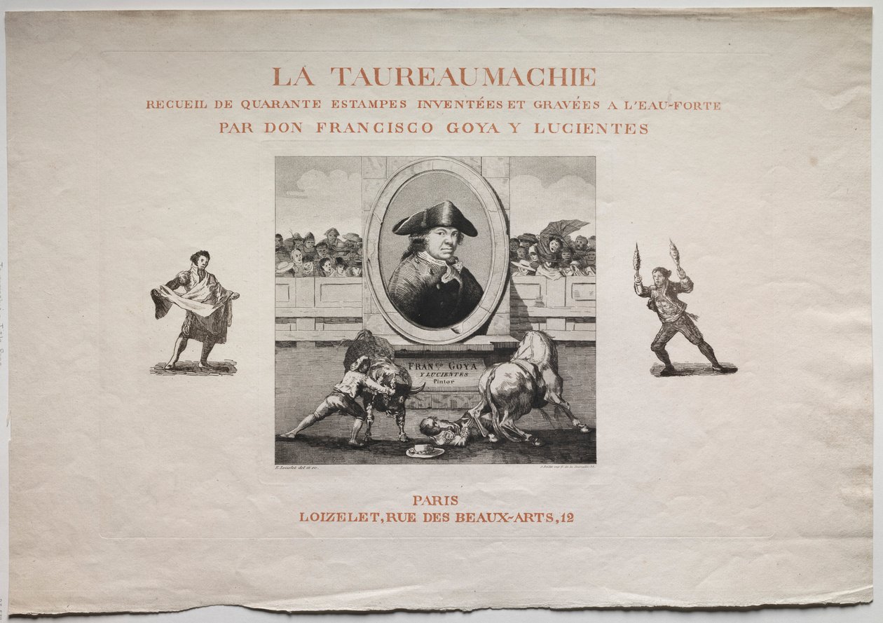 Býčí zápasy: Titulní strana, 1876. od Francisco de Goya