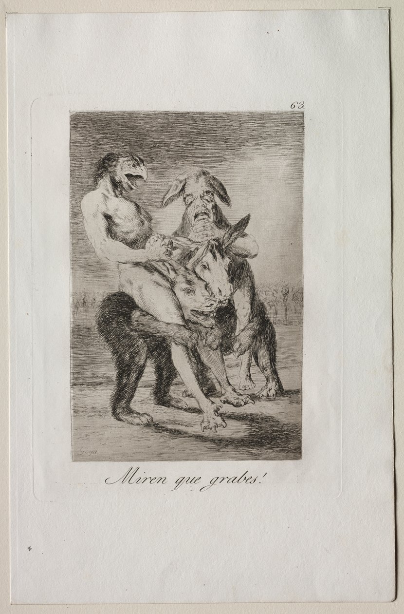 Caprices: Podívejte se, jak jsou slavnostní! od Francisco de Goya