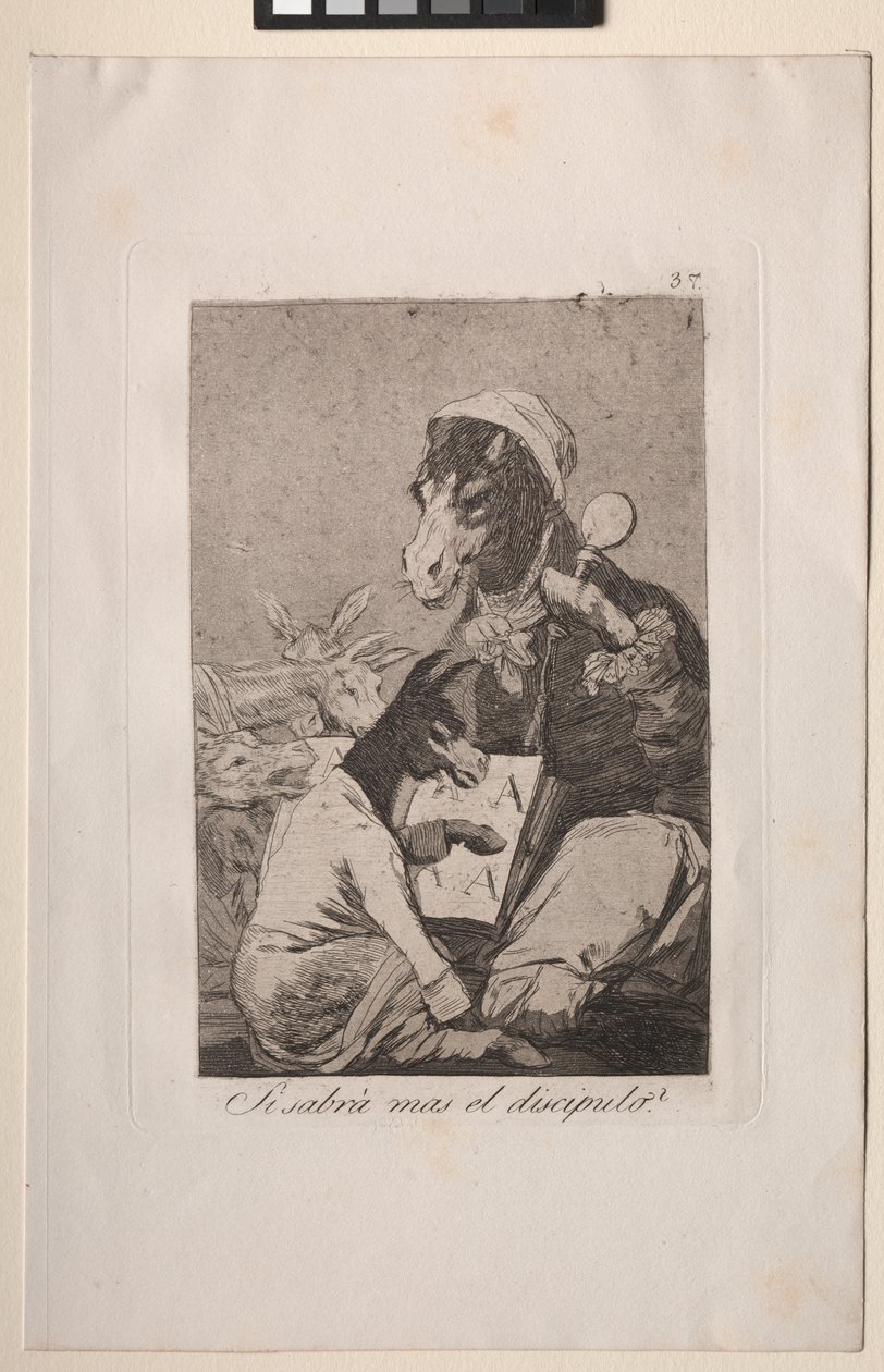 Caprices: Že by žák vědět víc? od Francisco de Goya