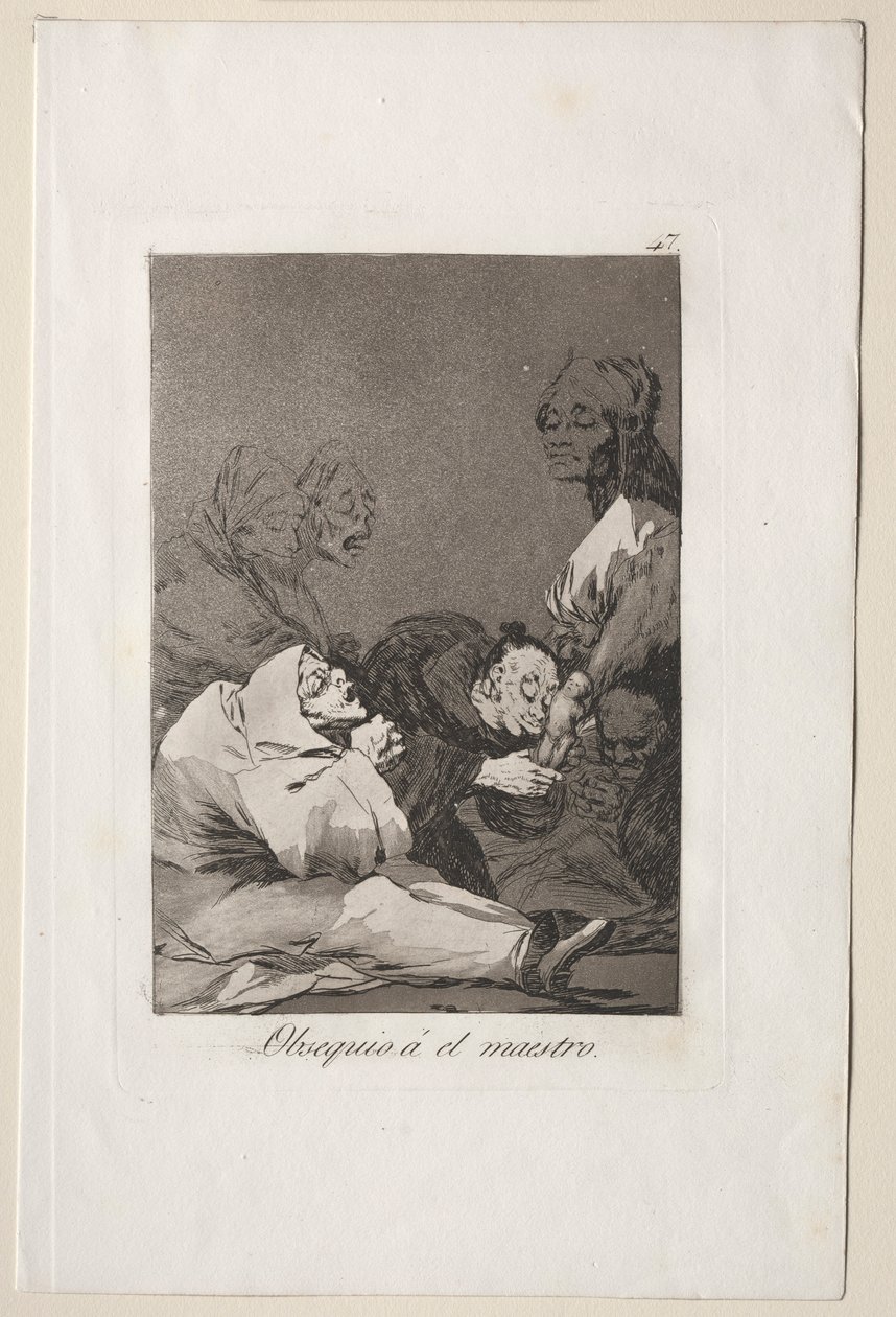 Caprichos: Dárek pro mistra. od Francisco de Goya