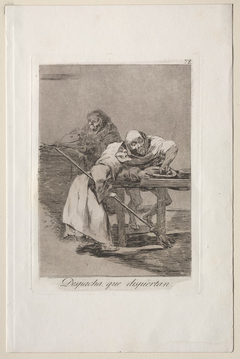 Caprichos: Buďte rychlí, oni se probouzejí od Francisco de Goya