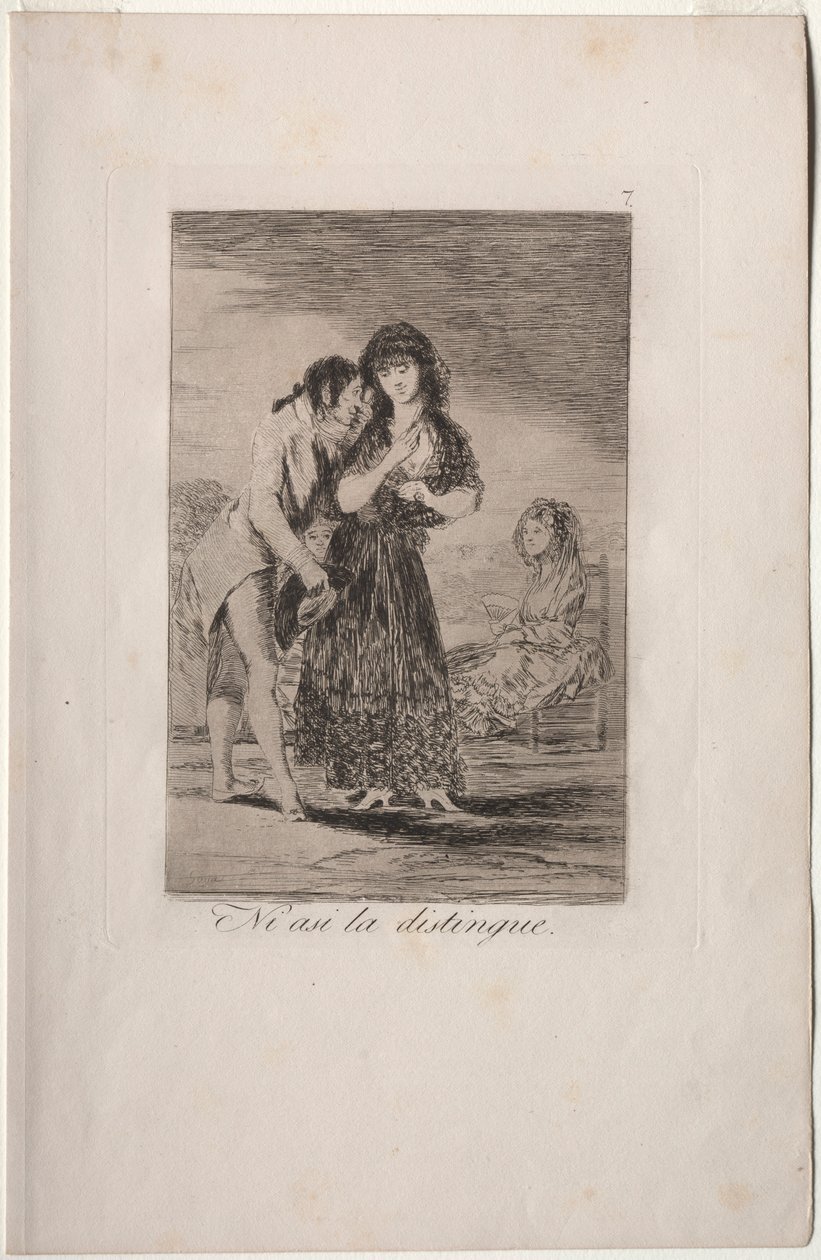 Caprichos: I tak ji nemůže dostat ven. od Francisco de Goya