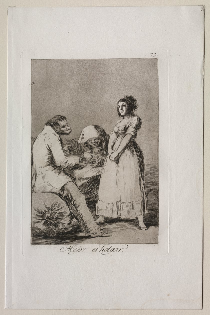 Caprichos: Je lepší být líný od Francisco de Goya