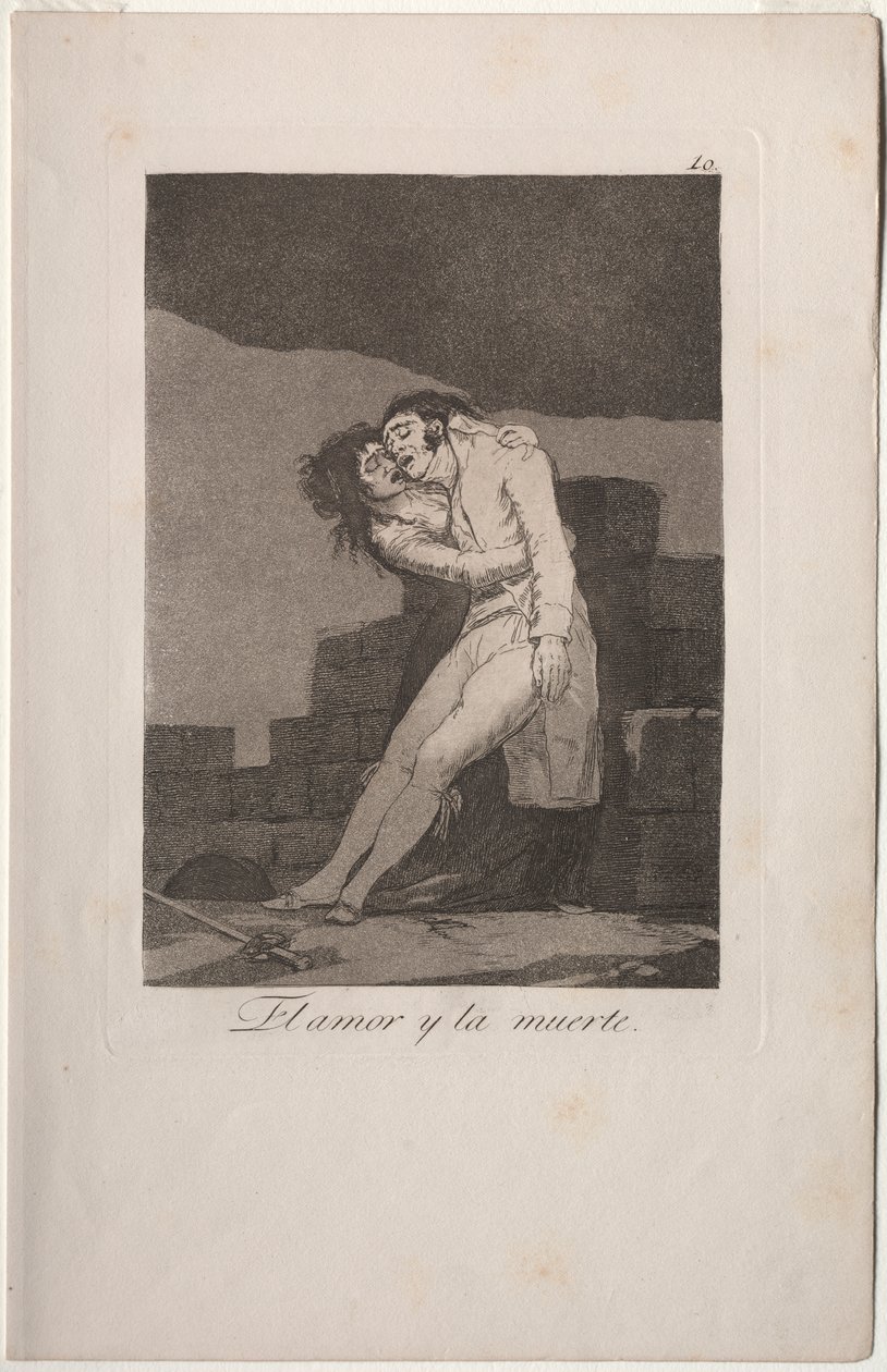 Caprichos: Láska a smrt od Francisco de Goya