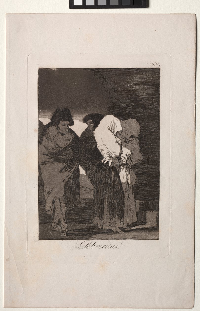 Caprichos: Ubohé holčičky! od Francisco de Goya