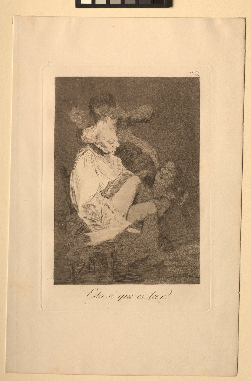 Caprichos: To je určitě umět číst. od Francisco de Goya