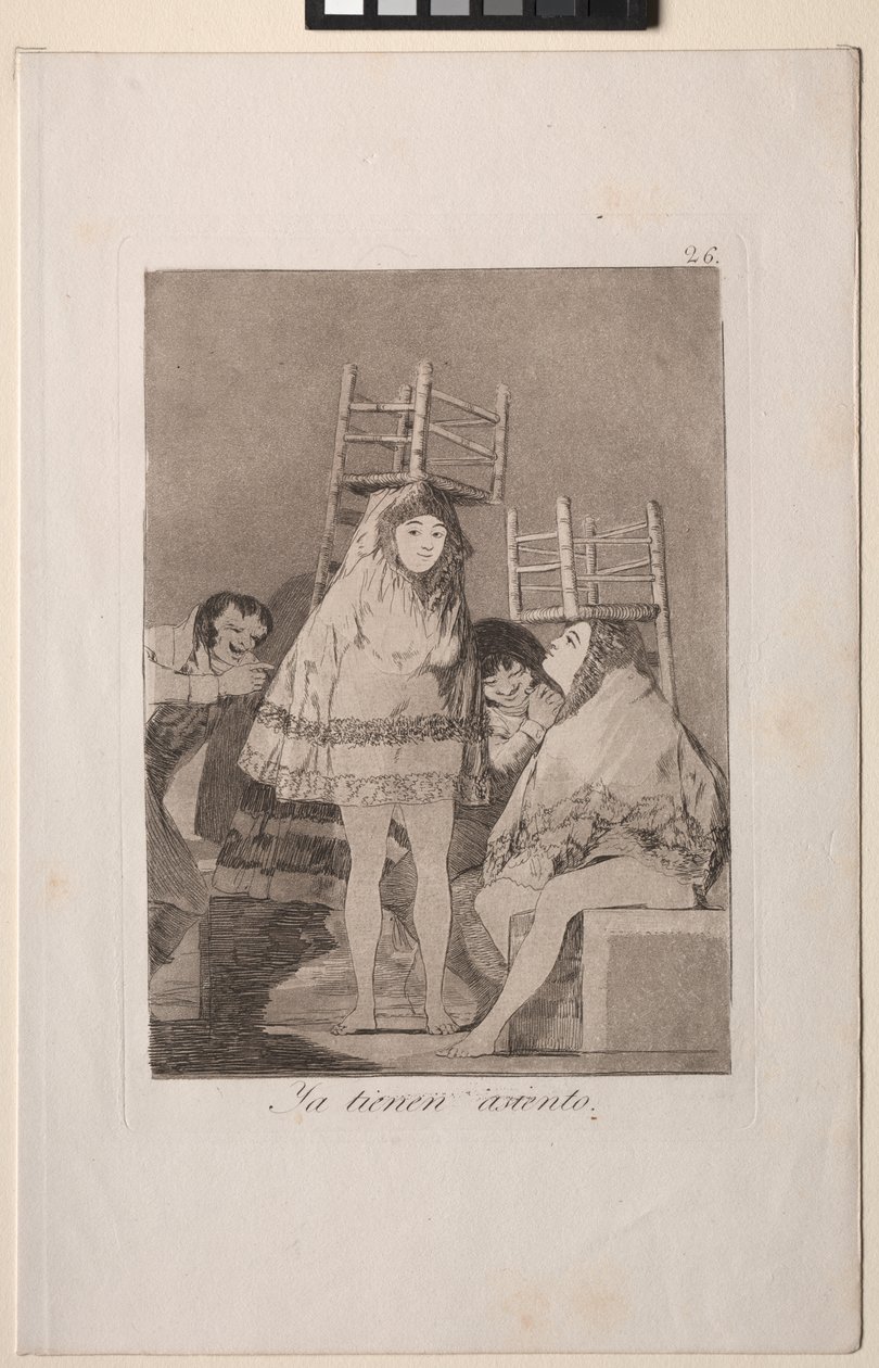 Caprichos: Už mají místo (tj. dole) od Francisco de Goya