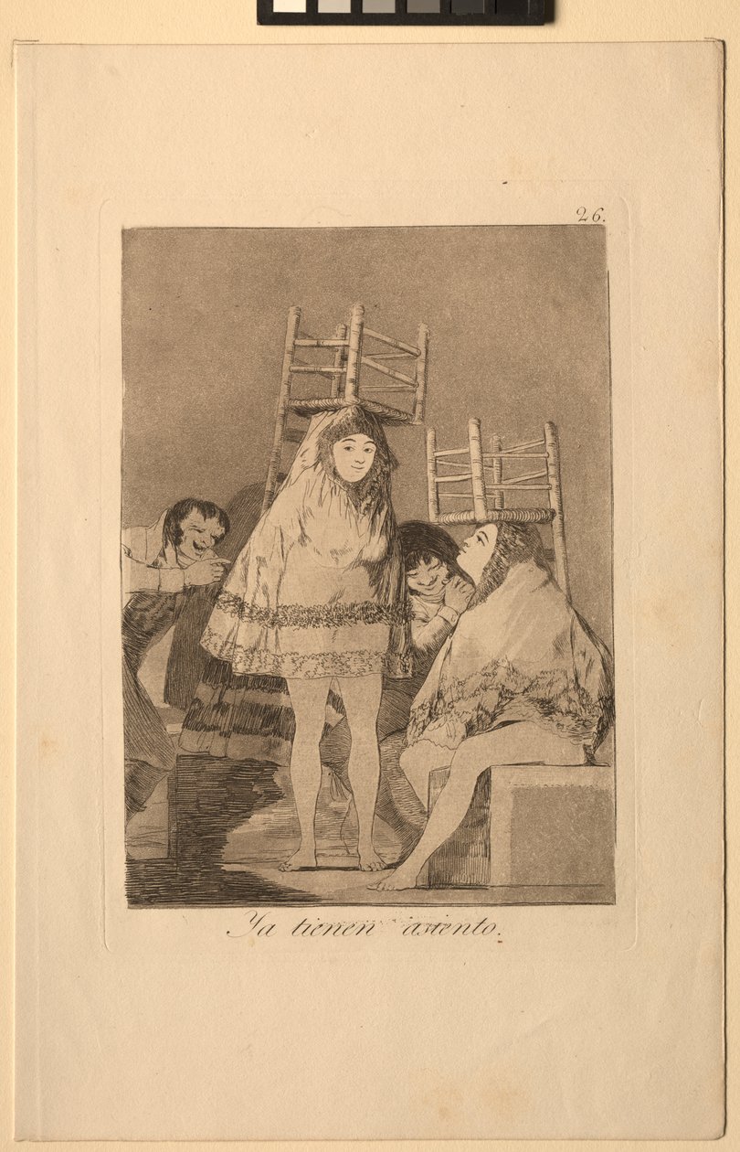 Caprichos: Už mají místo o.n. dno. od Francisco de Goya