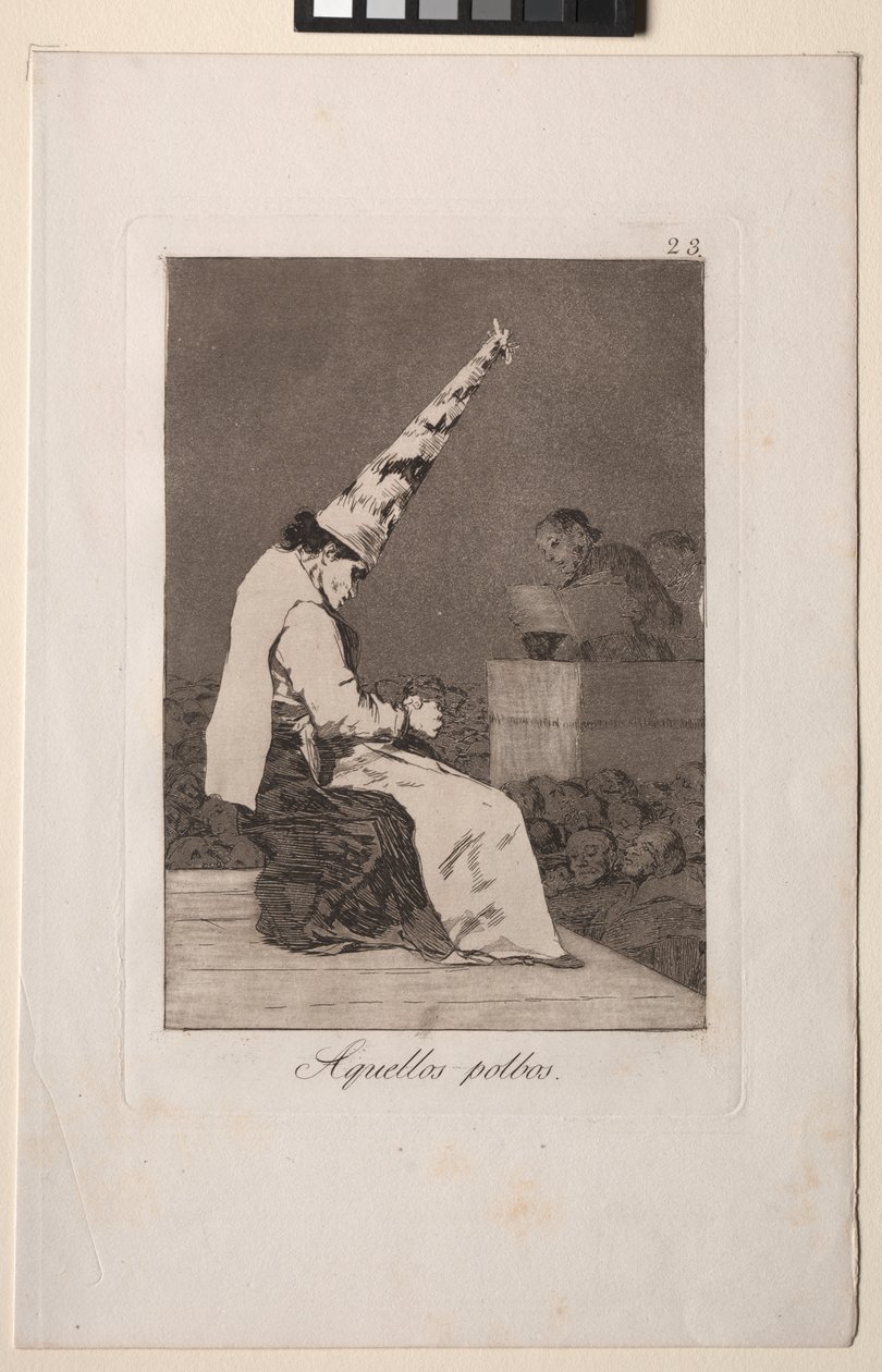 Caprichos: Ty skvrny prachu od Francisco de Goya