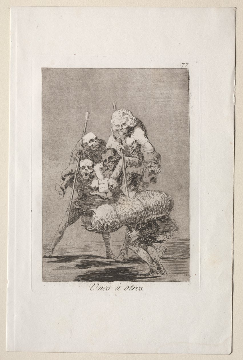 Caprichos: Co jeden dělá druhému od Francisco de Goya