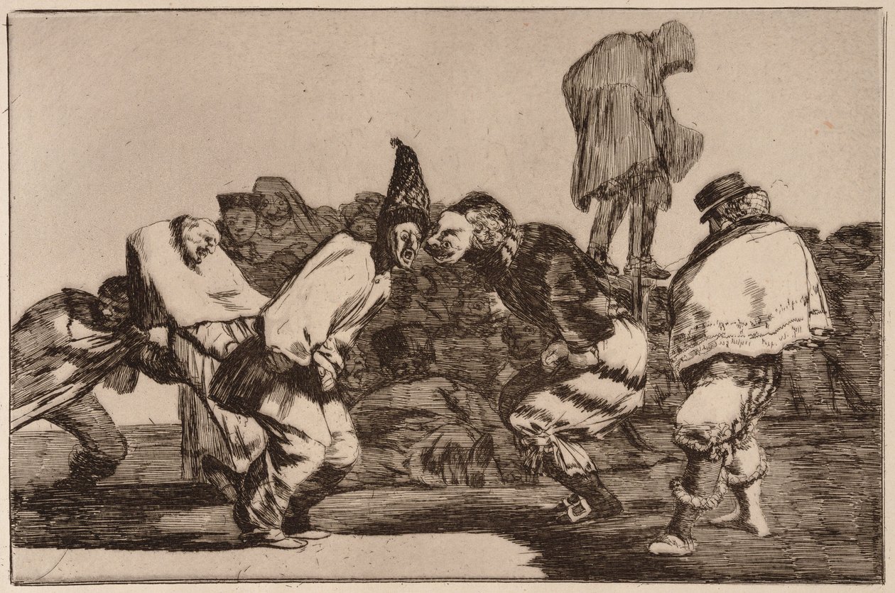 Karnevalová bláznivina (Disparate de carnaval) ze série Los Disparates od Francisco de Goya