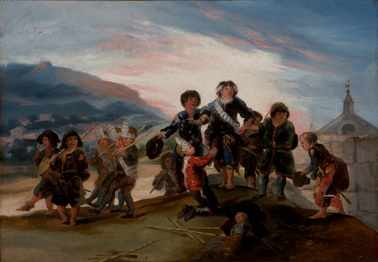 Děti si hrají na vojáky Děti si hrají na vojáky, 1786. od Francisco de Goya