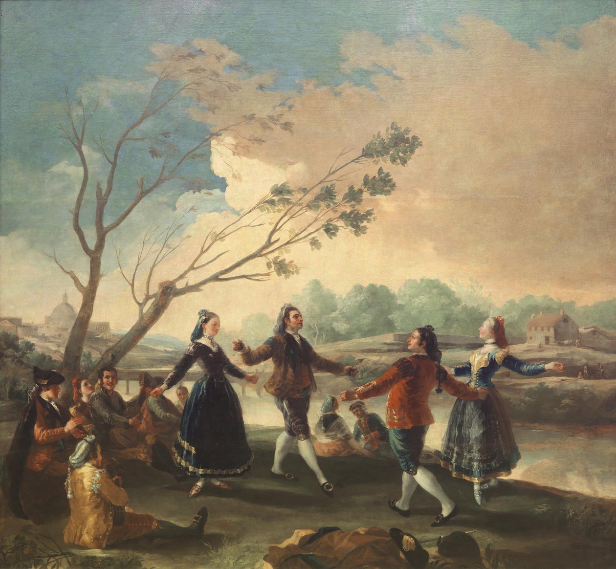 Tanec na březích řeky Manzanares, 1777 od Francisco de Goya
