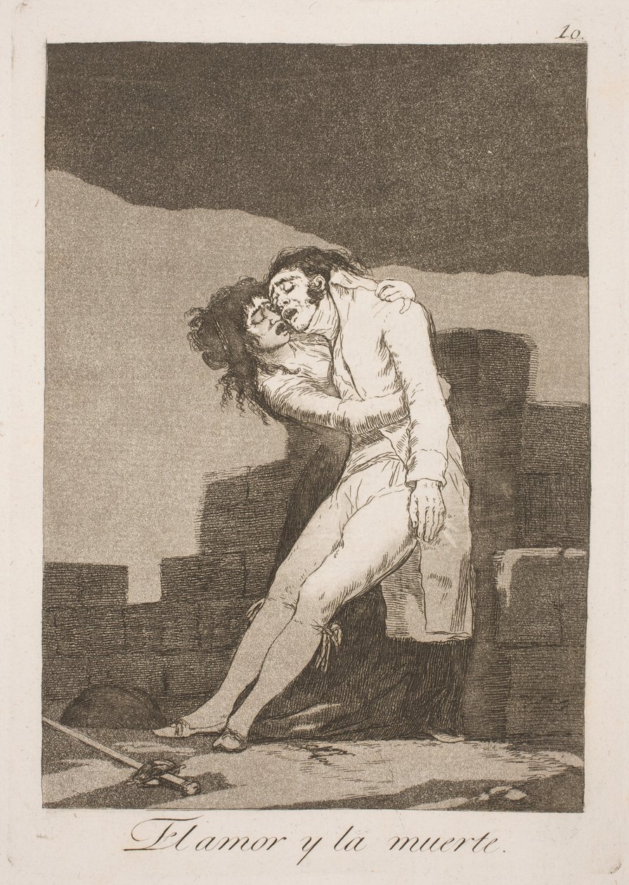 Smrt a láska od Francisco de Goya