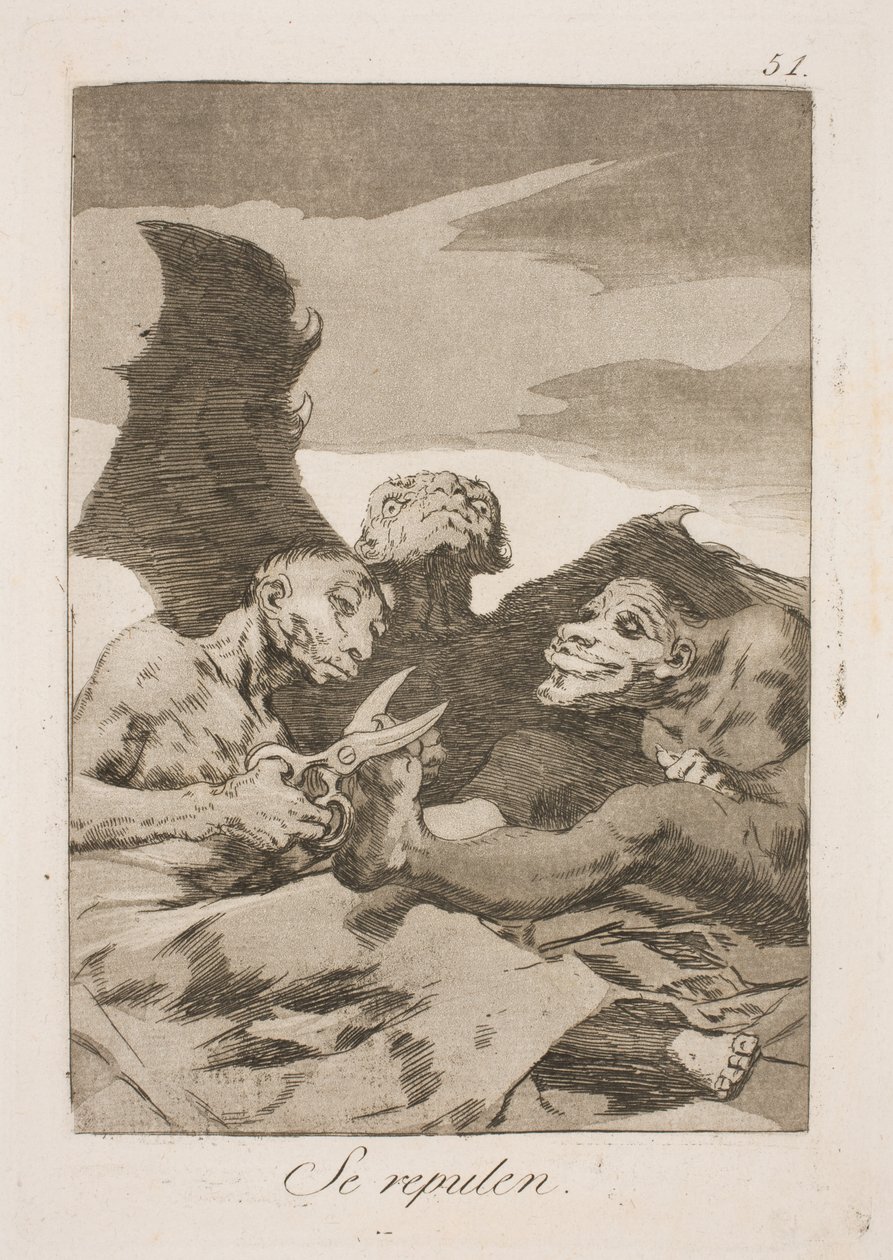 Dělají toaletu od Francisco de Goya