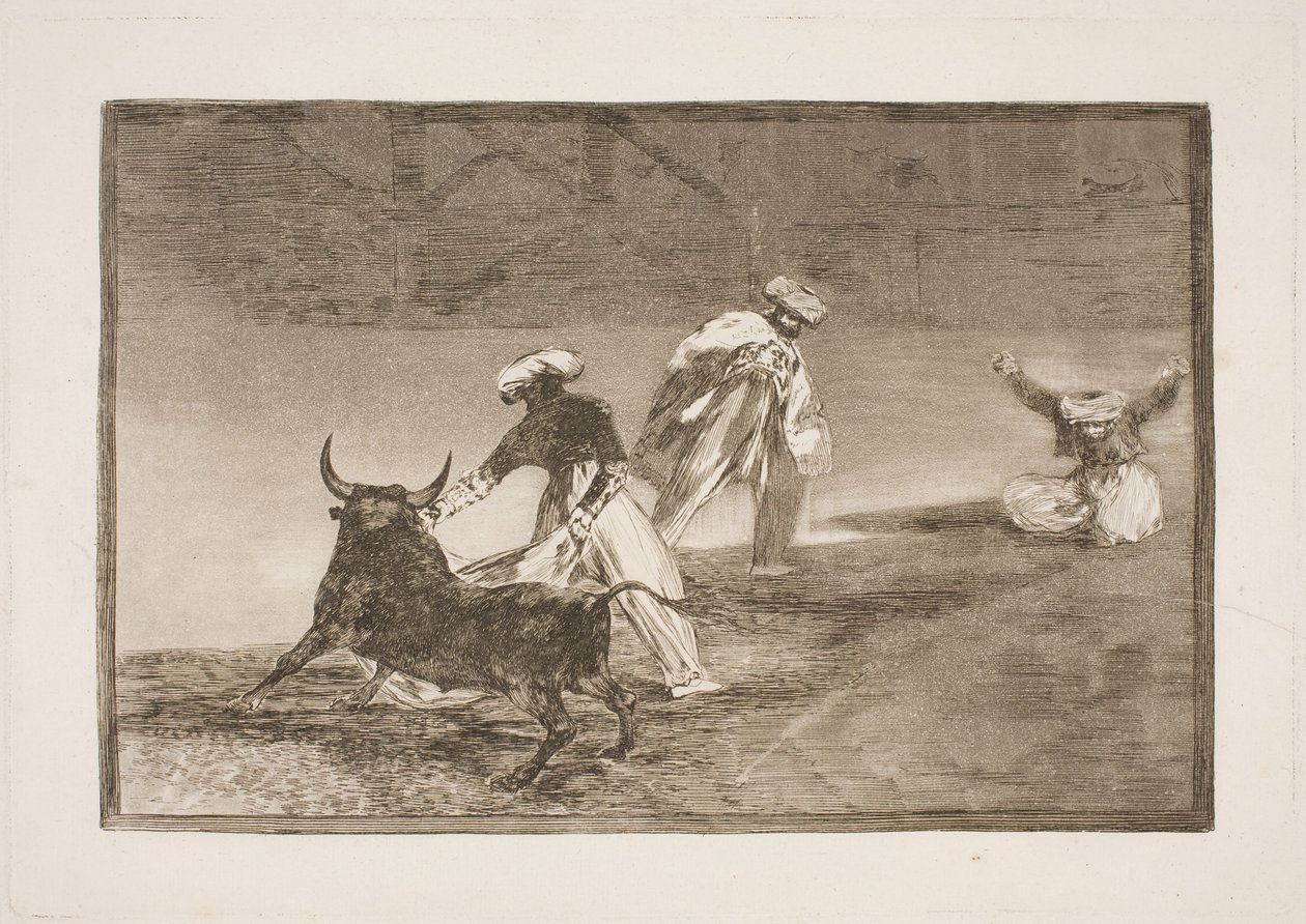 Ve výběhu škádlí někoho jiného od Francisco de Goya
