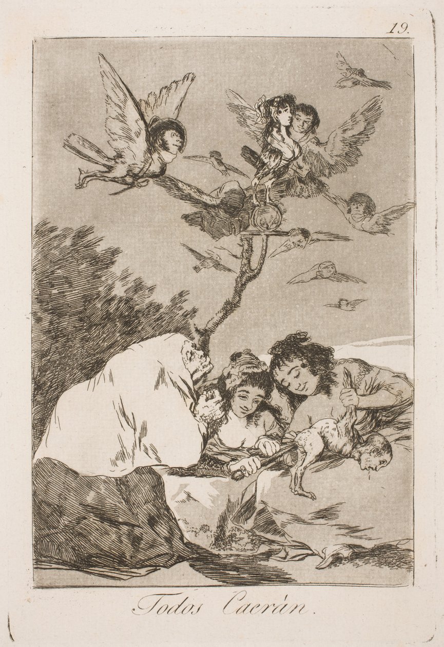 Všichni spadnou od Francisco de Goya