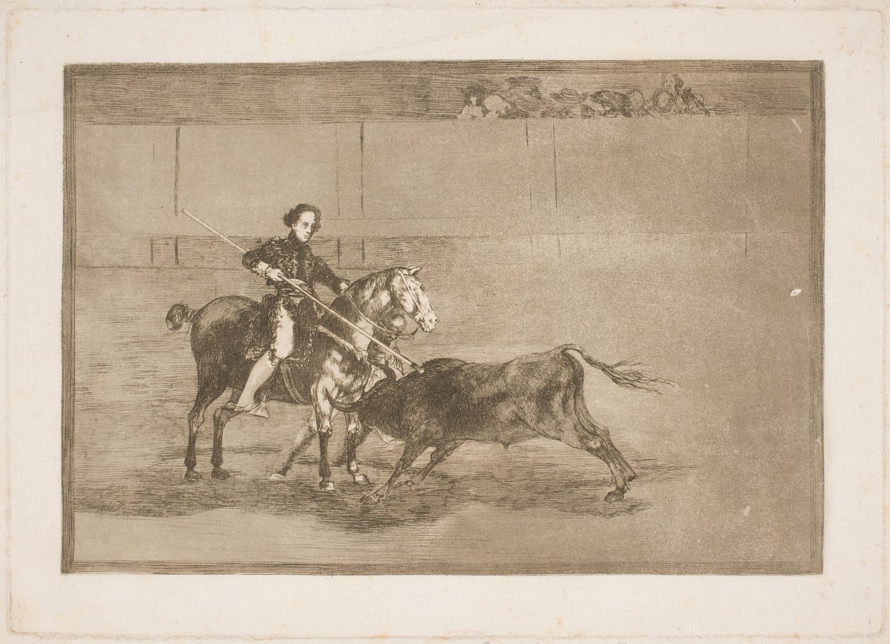 Oslavovalo to Pajuelerinu mužnou odvahu (v aréně) v Zaragoze od Francisco de Goya