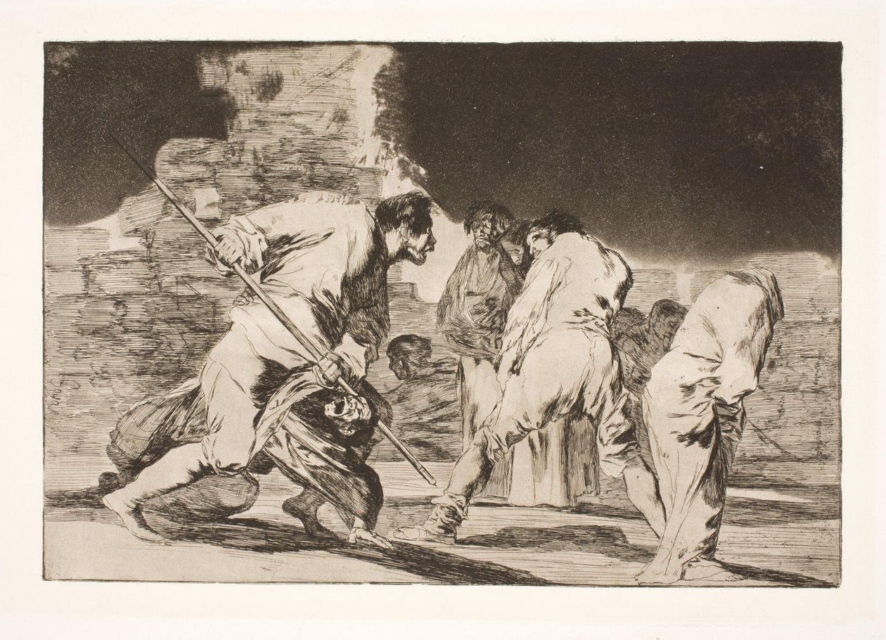 Pošetilý hněv (Je to neuvěřitelné - a byli jsme stvořeni Bohem) od Francisco de Goya