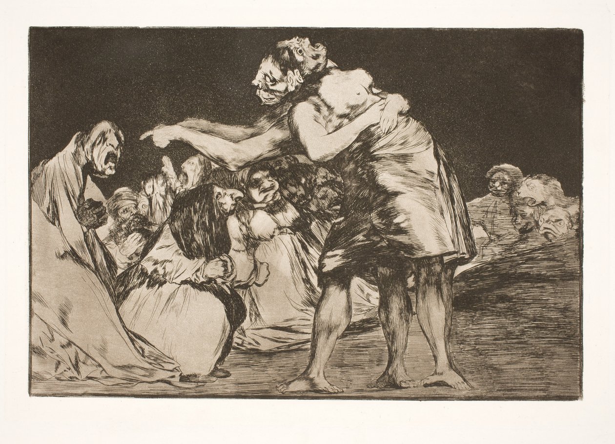 Pošetilé manželství (Ta, která se chce vdát, si nikdy nenechá ujít příležitost o tom vyprávět) od Francisco de Goya