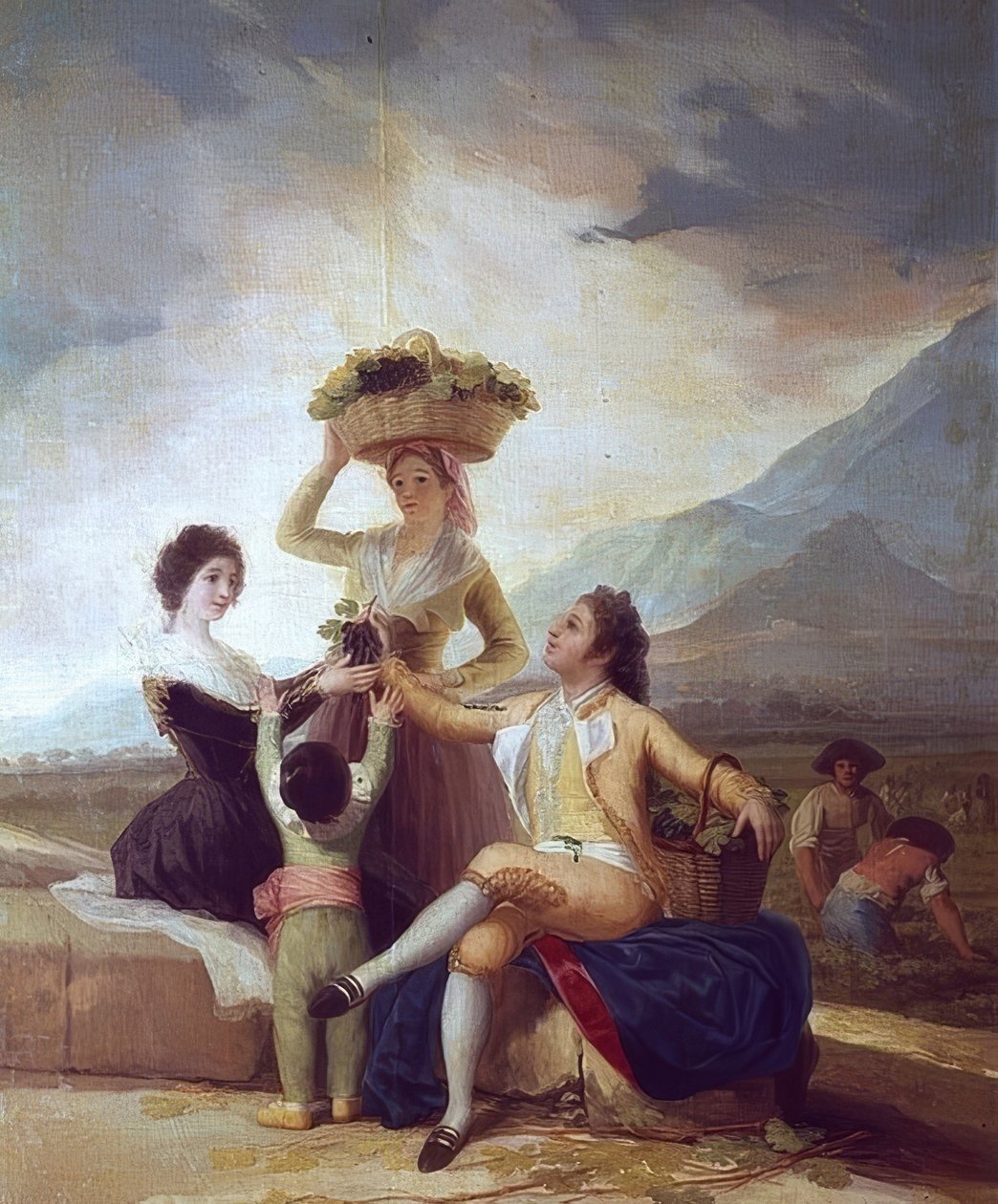 Sklizeň hroznů - podzim. 1786 od Francisco de Goya