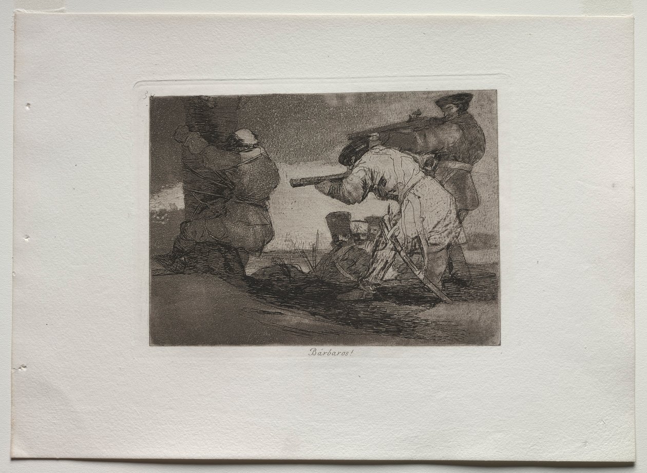 Válečné katastrofy: Barbaři!, 1810-1820. od Francisco de Goya