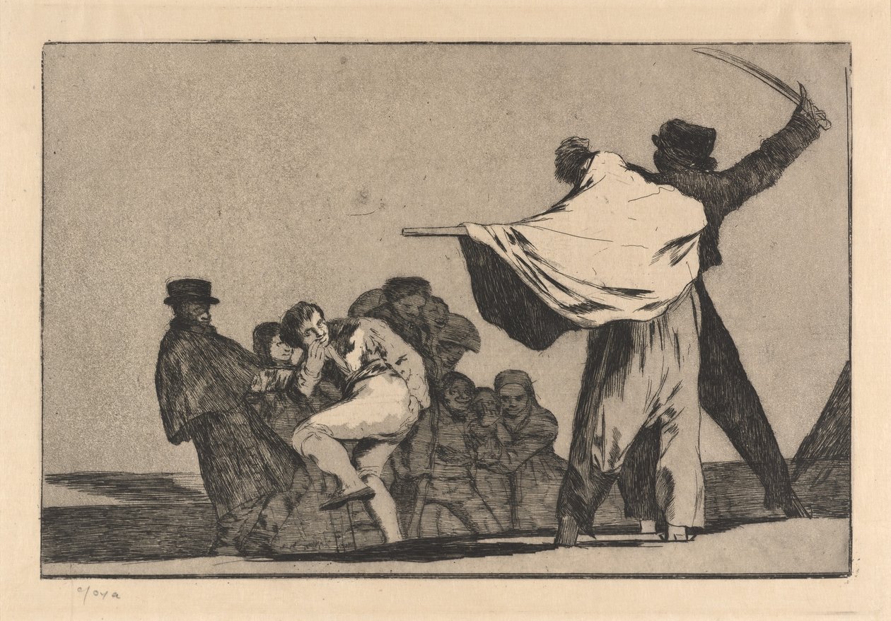 Nesourodé conocido (známá pošetilost) od Francisco de Goya