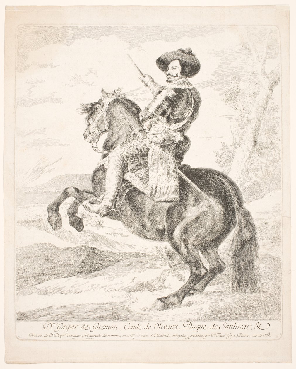 Don Gaspar de Guzman, hrabě z Olivares od Francisco de Goya