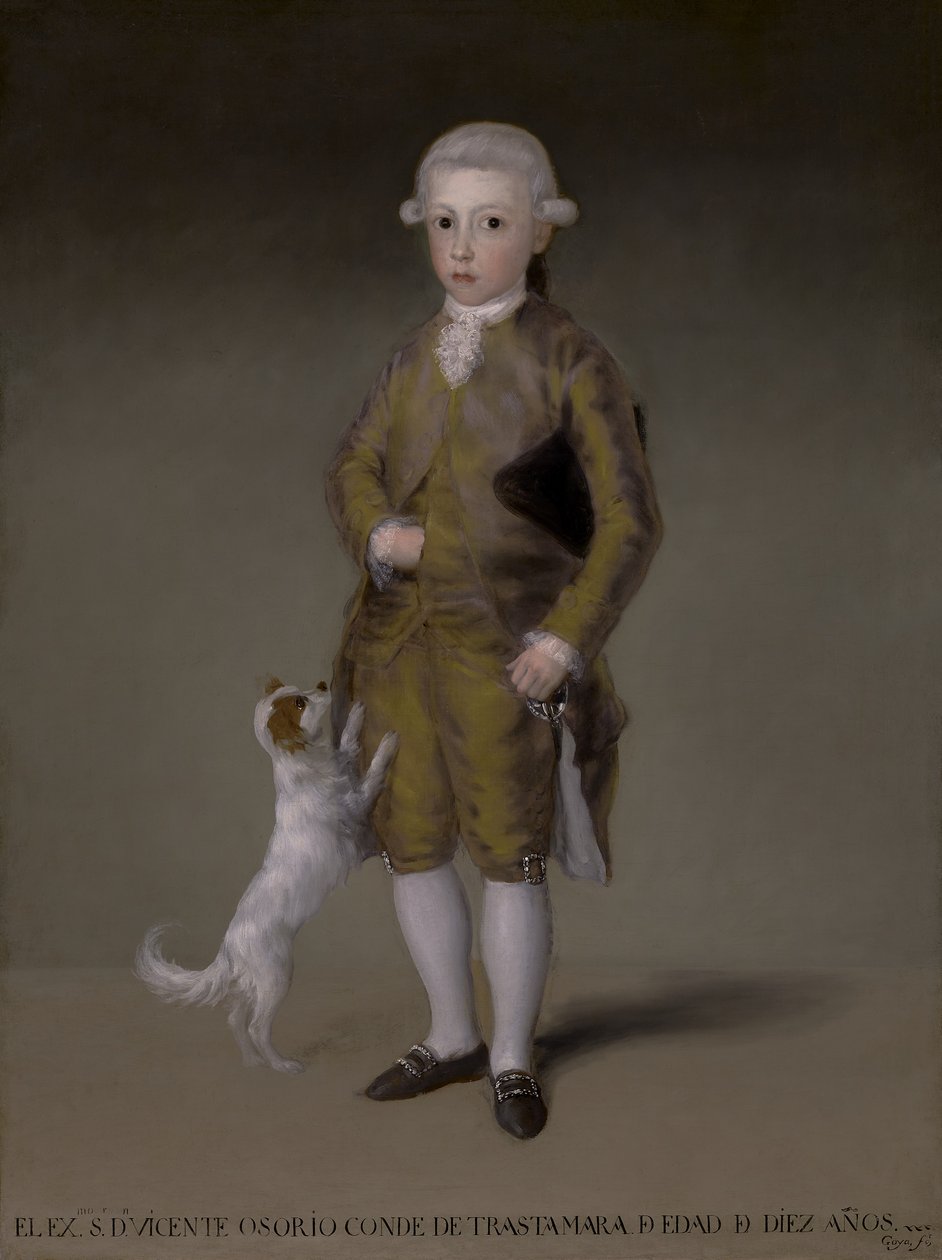 Don Vicente Isabel Osorio de Moscoso y Álvarez de Toledo, Conde de Trastámara, kolem 1787-88 od Francisco de Goya