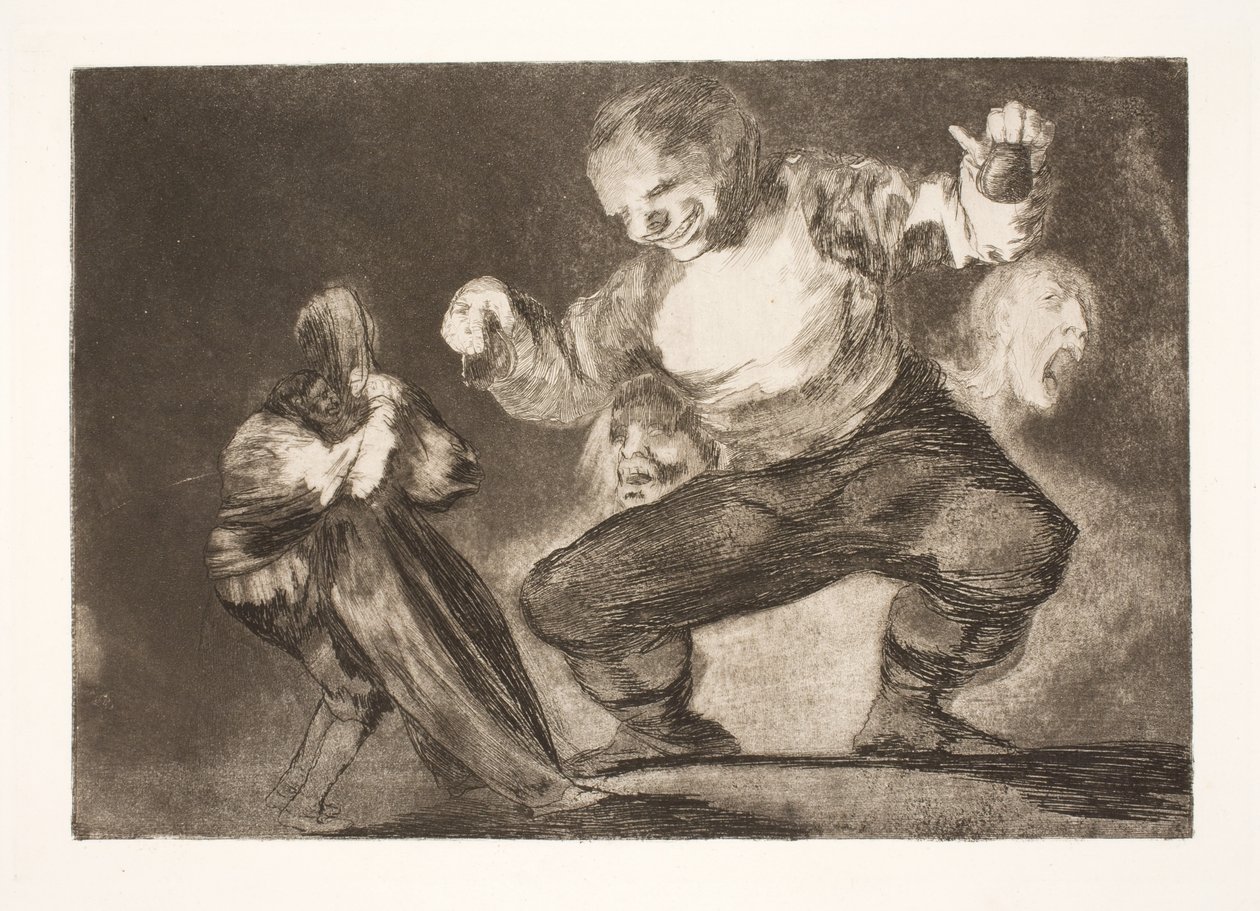 Blázen (po neřesti přichází smilník) od Francisco de Goya