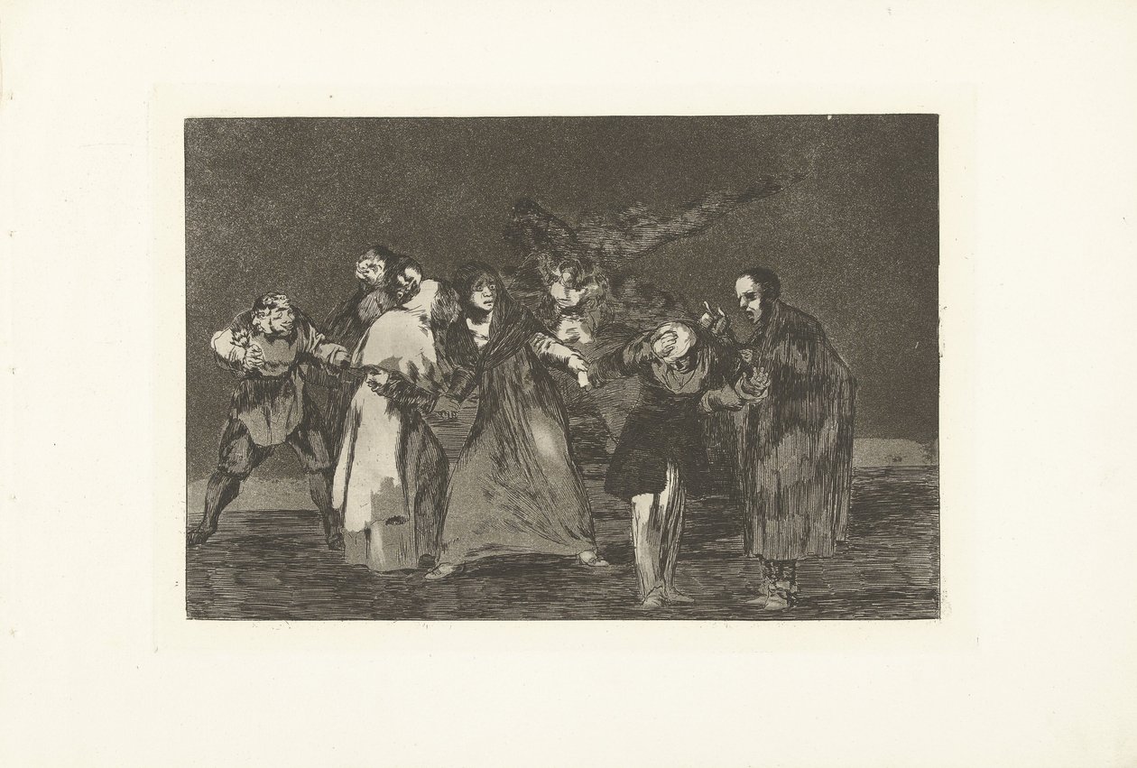 Trojitá pošetilost Nesourodá trojka Los Disparates (The follies) (název série) Los Proverbios (The Proverbs) (název série) od Francisco de Goya