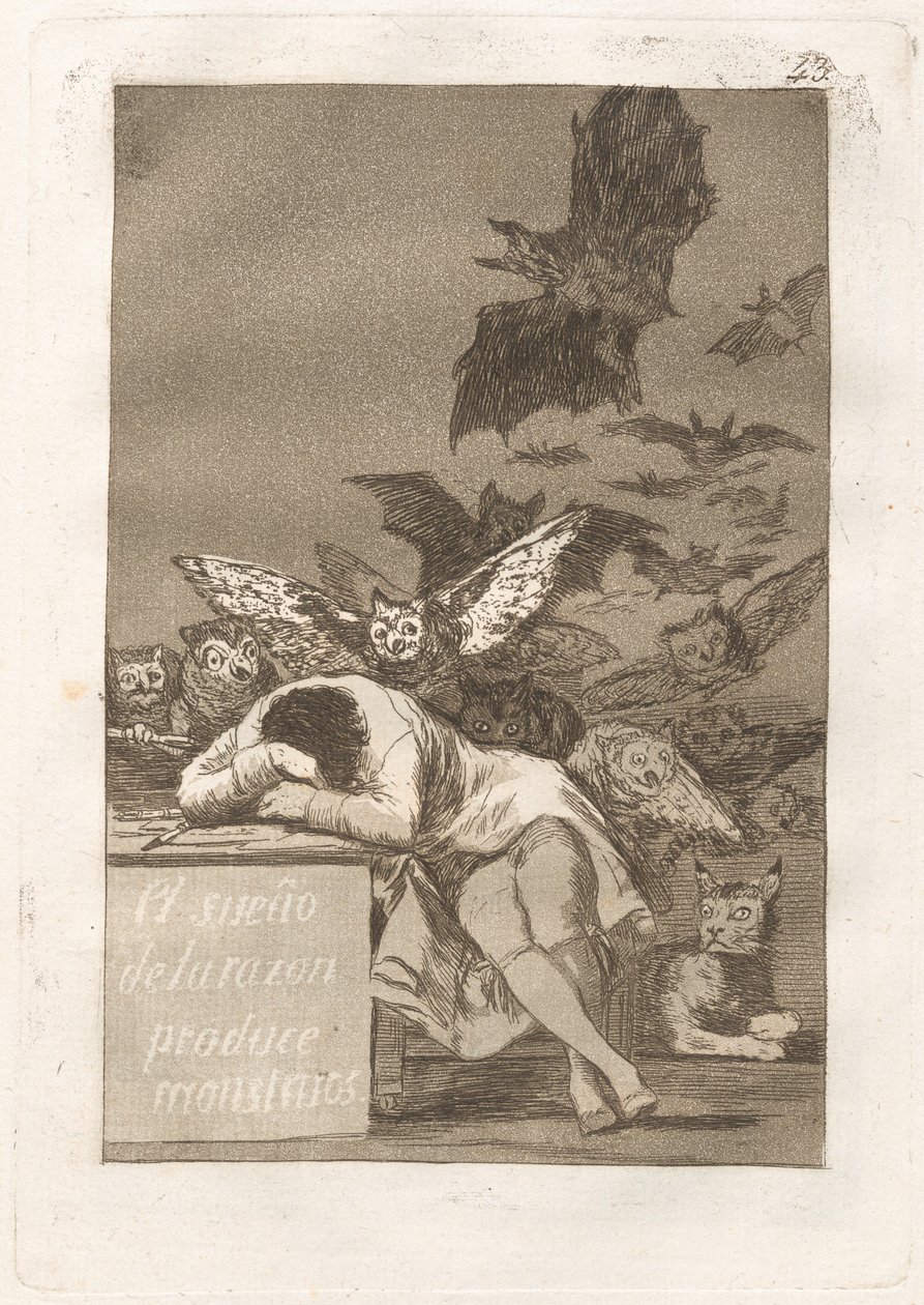 The Sleep of Reason produkuje monstra od Francisco de Goya